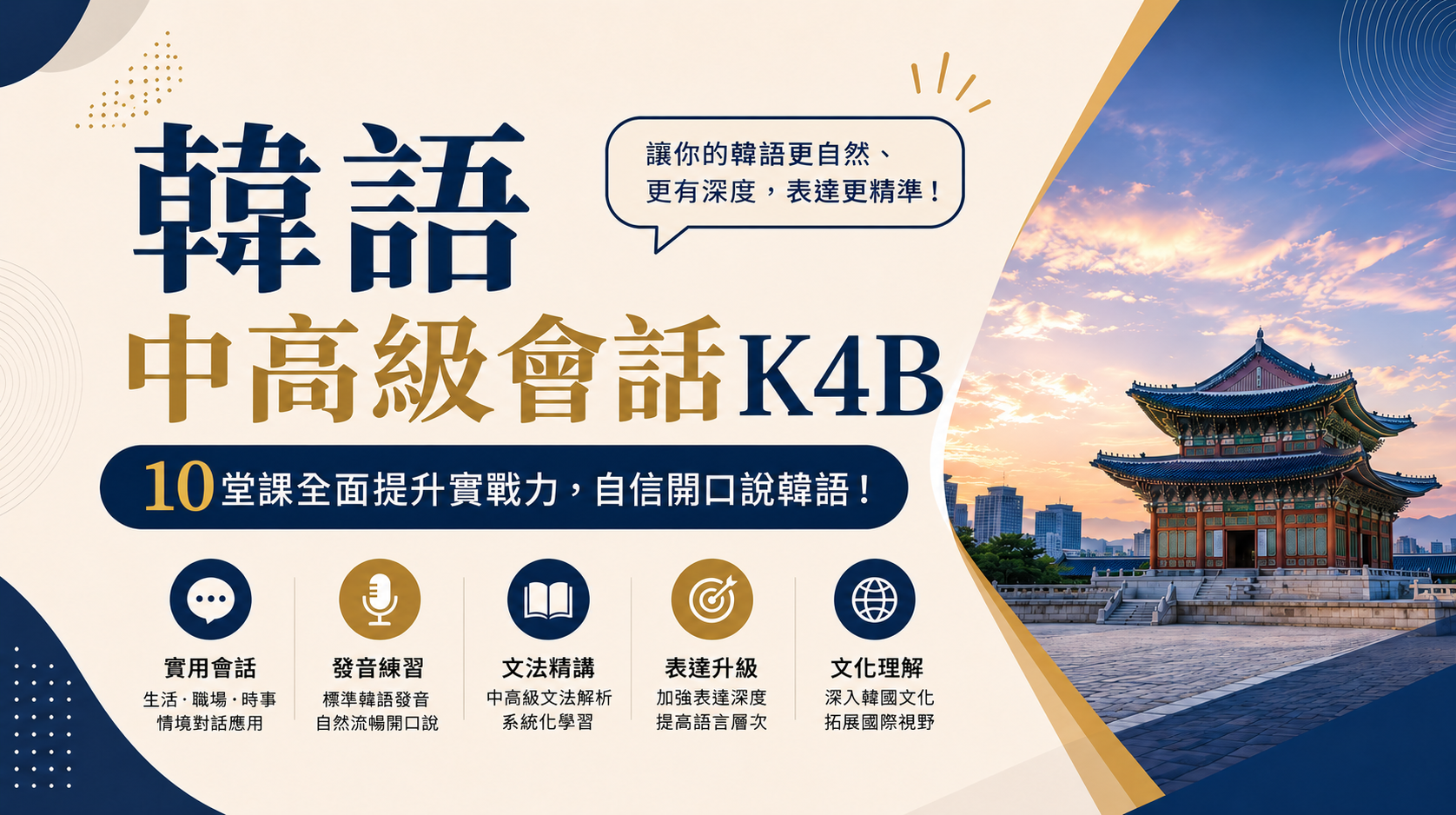 韓語中高級會話K4B