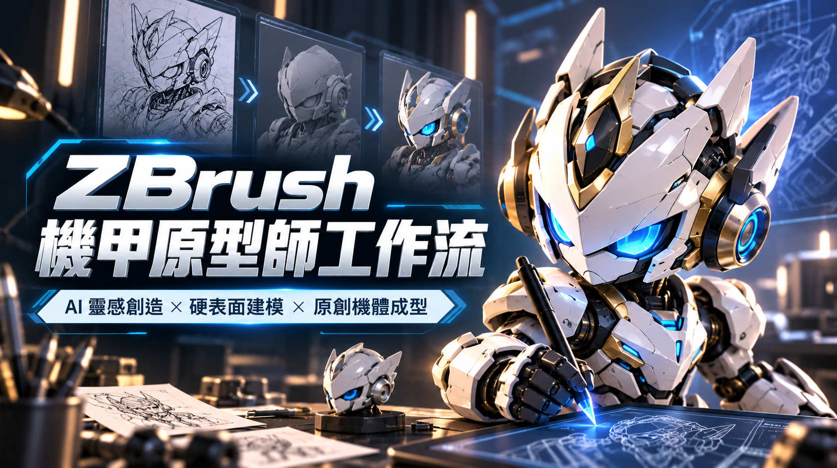 ZBrush 機甲原型師工作流